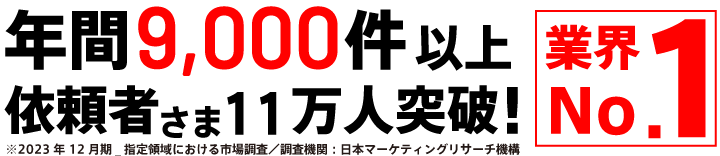 お問合せ数年8,400件以上