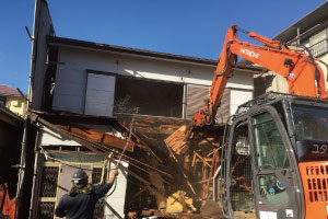 家屋の解体が得意