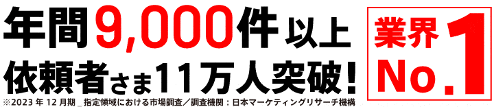 お問合せ数年8,400件以上