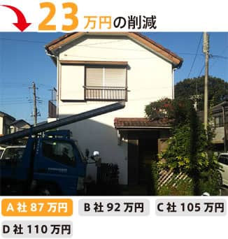 解体工事の事例5-23万円のコスト削減